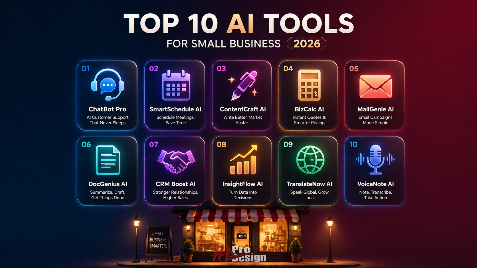 Top 10 AI Tools Small Businesses Should Be Using in 2026